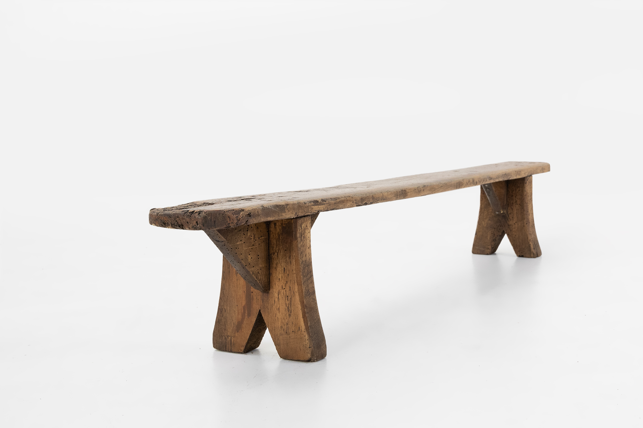 Decorative wooden low bench, France ca. 1850thumbnail